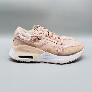 Nike Shoes Womens 7.5 Pink Beige Air Max Mesh Low Top Athletic Running Sneakers
